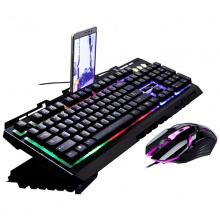 包邮 追光豹G700有线usb金属鼠标键盘套装游戏键鼠