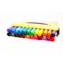 包邮 绘儿乐24色可水洗粗杆水彩笔套装无毒涂色画画颜色笔